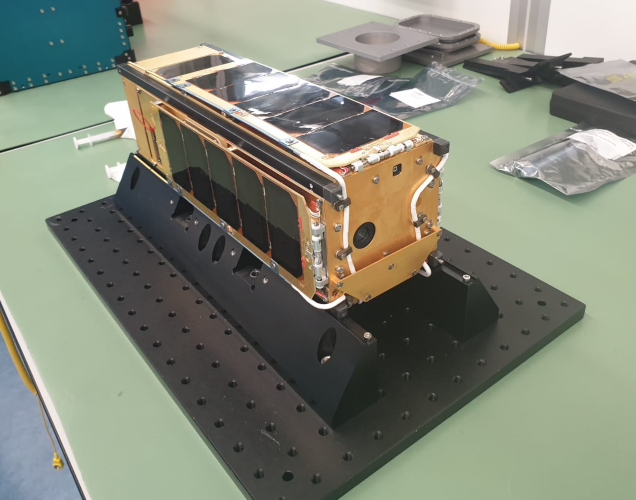 PICASSO CubeSat just before its integration in the Picosatellite Orbital Deployer.