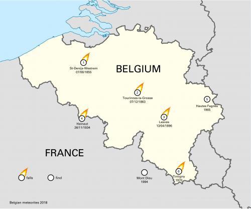 Les météorites belges