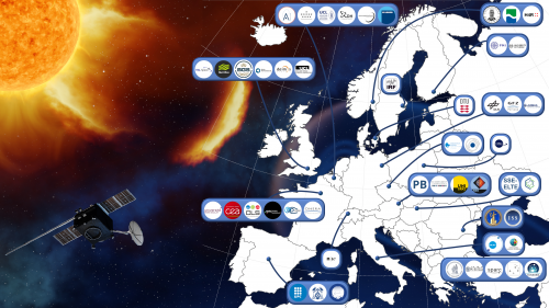 Map Europe countries SWESNET Consortium