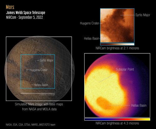 Mars Webb Space Telescope images