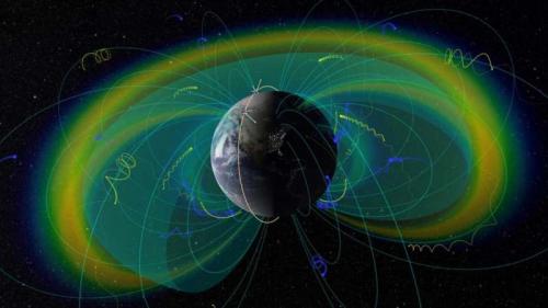 Visualisation of the radiation belts and trapped electrons