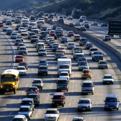 Verkeersopstopping Los Angeles NO2