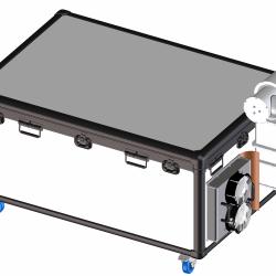 Solar tracker coupled to measuring equipment