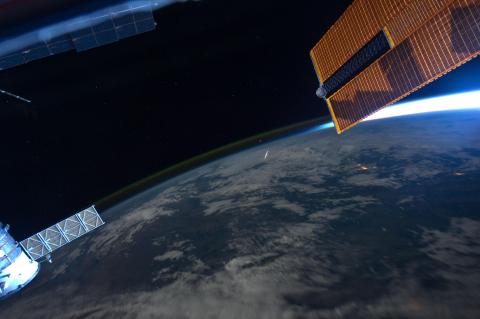'Vallende Ster’ vanuit de ruimte Perseïden meteorenzwerm