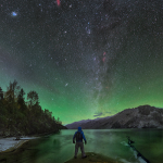 Nightly airglow Earth's atmosphere