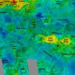 Venus radar images altitude map